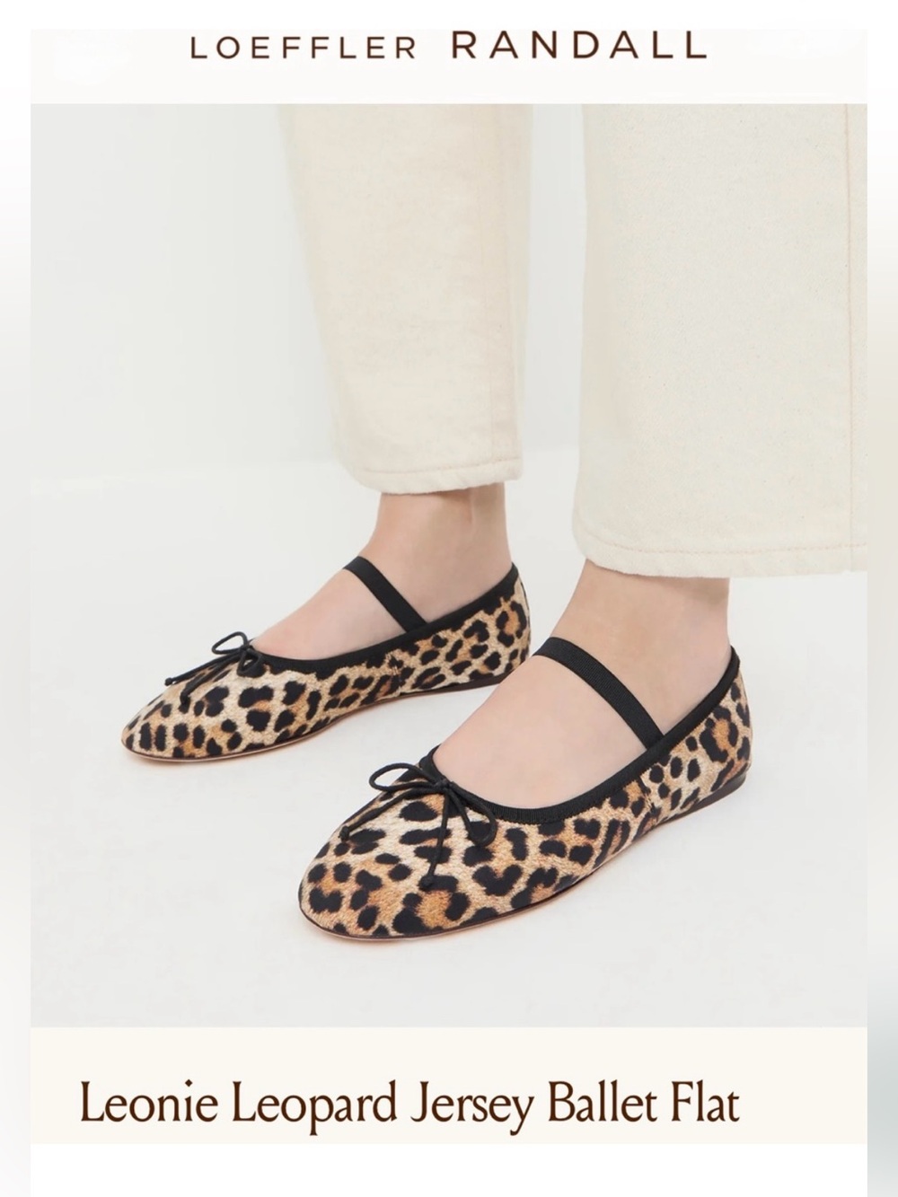 LOEFFLER RANDALL
Leonie Leopard Jersey Ballet Flat
$275 size 7.5 gently used